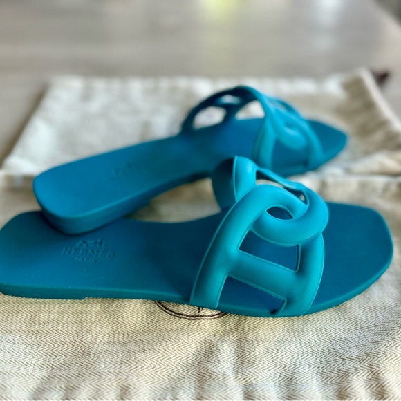 Hermes Aloha Aqua Sandals - Picture 6 of 6